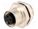 Socket; M12; PIN: 3; female; A code-DeviceNet / CANopen; soldering