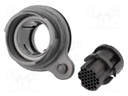 Connector: circular; socket; female; PIN: 32; w/o contacts; UL94V-0