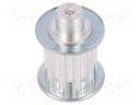 Belt pulley; T5; W: 16mm; whell width: 27mm; Ø: 15.05mm; aluminium