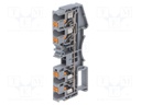 Splice terminal: rail; DS; for DIN rail mounting; spring clamp