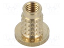 Threaded insert; brass; M5; BN: 37898; L: 10.1mm; MULTISERT®