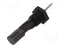 Sensor: liquid level; -20÷90°C; lead 0,5m; Output conf: SPST-NO