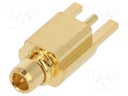 Socket; MMCX; female; 50Ω; teflon; gold-plated