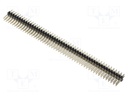 Pin header; pin strips; male; PIN: 100; straight; 2.54mm; THT; 2x50