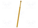 Needle-like test probe; Operational spring compression: 4.3mm