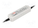 Power supply: switched-mode; LED; 25.2W; 42VDC; 0.6A; 90÷305VAC