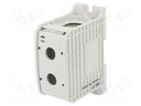 Splice terminal: rail; STB; 300mm2; ways: 1; terminals: 2; grey; TS35