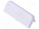 Cap for LED profiles; white; ABS; Application: SURFACE14; V: GEN2