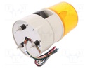Signaller: lighting-sound; 24VDC; siren,rotating light; IP54
