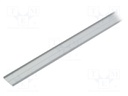 Profiles for LED modules; surface; natural; L: 2m; aluminium