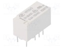 Relay: electromagnetic; DPDT; Ucoil: 5VDC; 0.5A/125VAC; 2A/30VDC