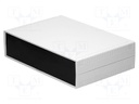Enclosure: with panel; X: 300mm; Y: 200mm; Z: 75mm; ABS; light grey