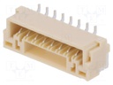 Socket; wire-board; male; GH; 1.25mm; PIN: 8; SMT; 50V; 1A; horizontal
