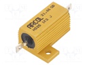 Resistor: wire-wound; with heatsink; screw; 1.2kΩ; 25W; ±5%