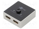 Switch; HDCP 2.2,HDMI 2.0; black; Input: HDMI socket x2