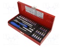"TOOL SET 1/4"" 31p. 12 point SOCKETS 4 - 13mm, T8 - T30, HE