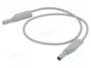 Test lead; 32A; banana plug with axial socket 4mm,both sides