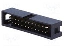 Socket; IDC; male; PIN: 24; straight; THT; gold-plated; 2.54mm