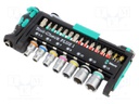 Kit: socket bits; Tool-Check Combi; 40pcs.