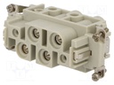 Connector: rectangular; female; EPIC POWER K; PIN: 4; 4+PE; 80A
