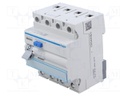 RCD breaker; Inom: 40A; Ires: 30mA; Max surge current: 250A; DIN
