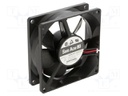 Fan: DC; axial; 12VDC; 80x80x25mm; 90m3/h; 40dBA; ball bearing