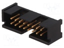 Socket; IDC; male; PIN: 16; straight; THT; gold-plated; 2.54mm