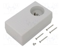 Enclosure: for power supplies; X: 71mm; Y: 120mm; Z: 45mm; grey