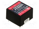 Converter: AC/DC; 5W; Uout: 15VDC; Iout: 333mA; 83%; Mounting: PCB