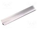 Profiles for LED modules; angular; natural; L: 1m; aluminium