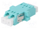 Connector: fiber optic; socket,coupler; duplex,multi mode (MM)