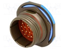 Connector: circular; D38999 series III; socket; male; PIN: 16; THT