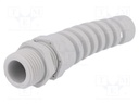 Cable gland; with strain relief; NPT1/2"; IP68; Mat: polyamide