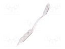 LED; white cold; 6500K; 155lm; 170°; No.of diodes: 3; 12V; 160lm/W