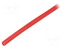 Insulating tube; red; -20÷155°C; Øint: 3.5mm; L: 100m