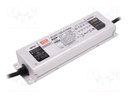 Power supply: switched-mode; LED; 150.15W; 72÷143VDC; 1050mA; IP67