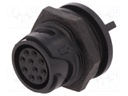 Connector: circular; socket; female; PIN: 10; Buccaneer 4000; THT