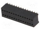 Socket; pin strips; female; PIN: 28; straight; 1.27mm; SMT; 2x14