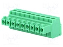 Pluggable terminal block; 3.5mm; ways: 9; straight; plug; female