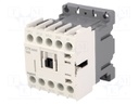 Contactor: 3-pole; NO x3; Auxiliary contacts: NC; 230VAC; 12A; DIN