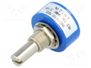 Potentiometer: shaft; single turn; 10kΩ; ±15%; 1W; linear; 6.35mm