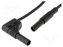 Test lead; PVC; 1m; black; 32A; 1kV; Cond.cross sec: 2.5mm2