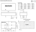 Converter: DC/DC; 15W; Uin: 18÷75V; Uout: 12VDC; Uout2: -12VDC; 2"x1"