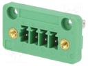 Pluggable terminal block; 3.81mm; ways: 4; straight; socket; male