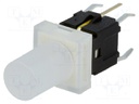 Switch: keypad; Pos: 2; SPST-NO; 0.05A/12VDC; silver; Illumin: LED