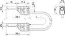 Test lead; PVC; 1m; yellow; 19A; 60V; Cond.cross sec: 1mm2