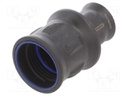 Enclosure: for circular connectors; Han F+B; for cable; straight