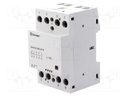 Relay: installation; monostable; NC + NO x3; Ucoil: 230VAC; 40A