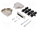 D-Sub; PIN: 25; plug; female; straight; soldering; for cable