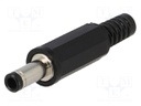 Plug; DC supply; female; 4/1,7mm; with strain relief; for cable